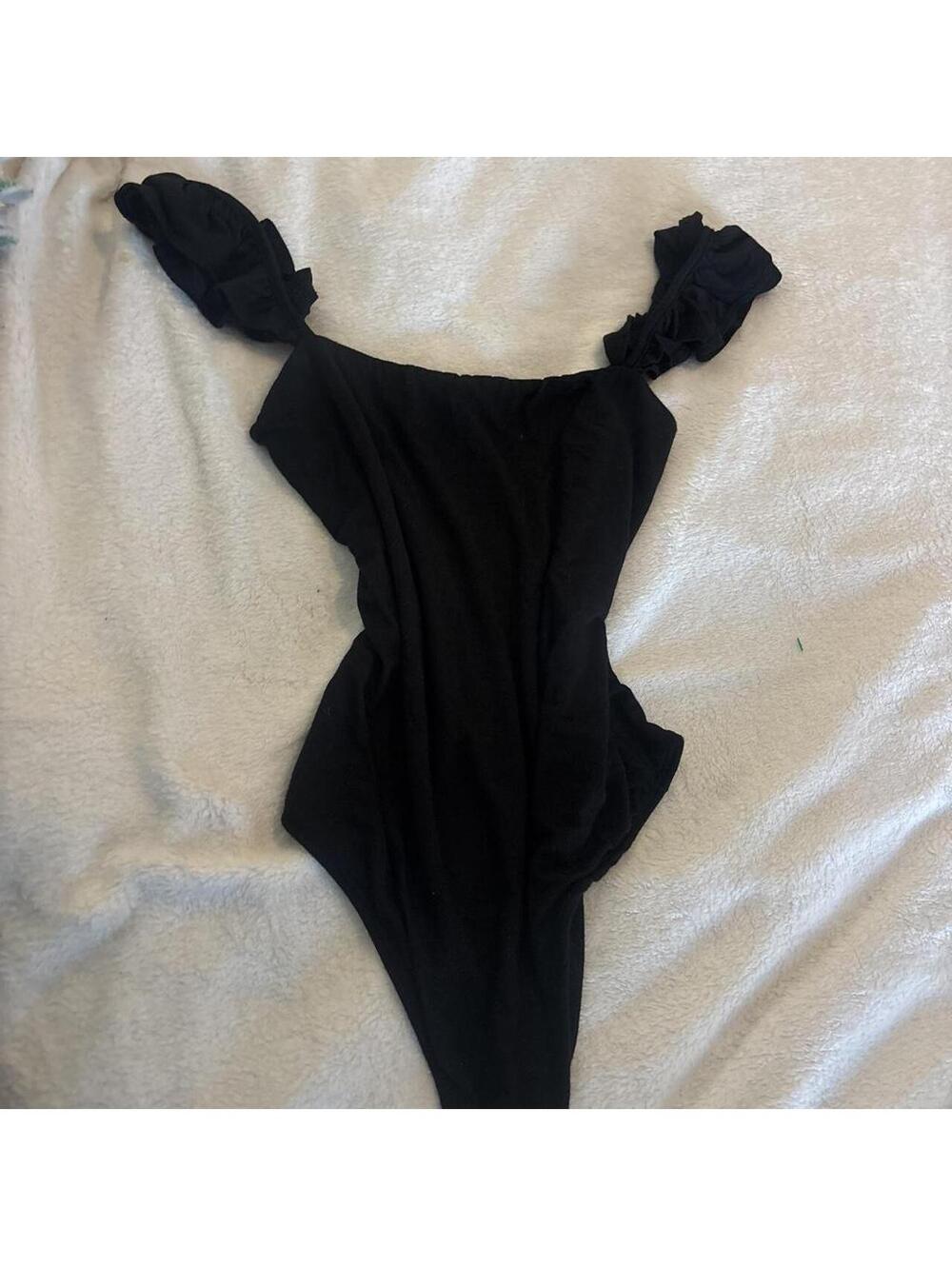 Lulus Women's Black Bodysuit